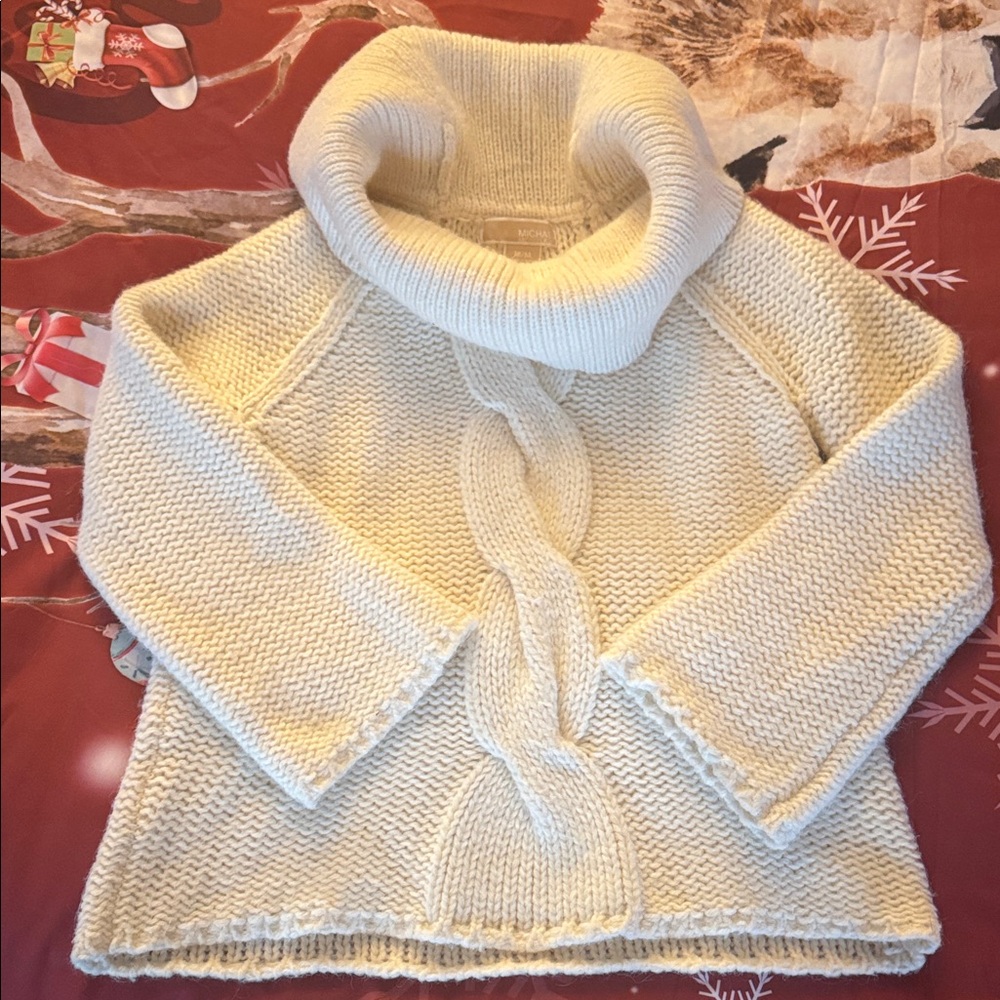 MICHAEL Michael Kors Cream Cowl Neck Sweater - excellent condition! Very soft!